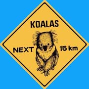 Roadsign Magnet - Koala